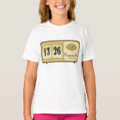 ヴィンテージ・レトロ・フリップ・クロック・ラジオ Tシャツ (正面)