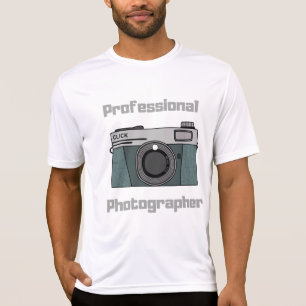 ヴィンテージ レトロ プロフェッショナル フォトグラファー カメラ Tシャツ