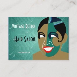 ヴィンテージ レトロ ヘアサロン 名刺