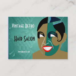 ヴィンテージ レトロ ヘアサロン 名刺