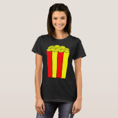 ヴィンテージ レトロ ポップコーン 3 Tシャツ (正面フル)