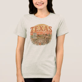ヴィンテージ・レトロ・マザー・ロード・ロングホーン・アパレル トライブレンドTシャツ