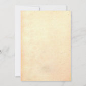 ヴィンテージ レトロ ラスティック ユニークな結婚式のSave the Date 招待状 (裏面)