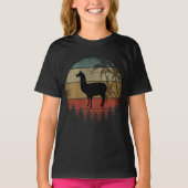 ヴィンテージ レトロ ラマ Tシャツ (正面)