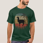 ヴィンテージ レトロ ラマ Tシャツ (正面)