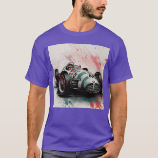 ヴィンテージ レトロ レースカー 面白い ヴィンテージ ファミリー Tシャツ