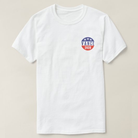 ヴィンテージ・レトロ・ヴァンス2028大統領選挙 Tシャツ (デザイン正面)