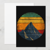 ヴィンテージ レトロ 山 登山 登山家 招待状 (正面/裏面)