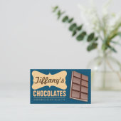 ヴィンテージ レトロ 手作り スイート ハンドメイド チョコレート 名刺 (スタンド正面)