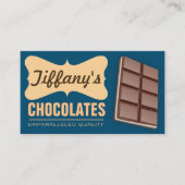 ヴィンテージ レトロ 手作り スイート ハンドメイド チョコレート 名刺 (正面)