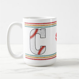 ヴィンテージ レトロ 野球 文字 C タイポグラフィ コーヒーマグカップ