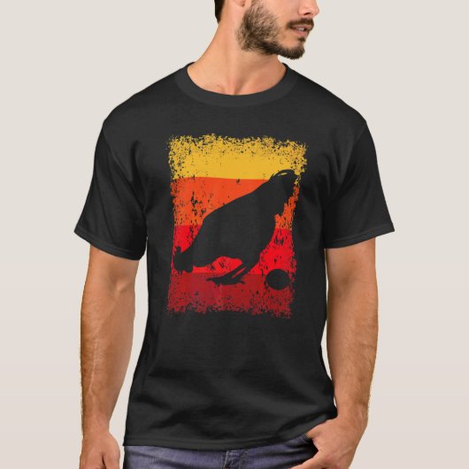 ヴィンテージ レトロ 鶏 ポスター Tシャツ (正面)