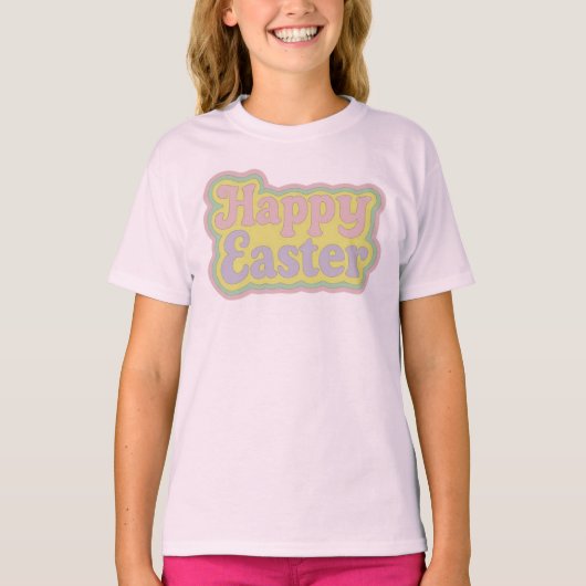 ヴィンテージ・レトロ 1970年代のイースター Tシャツ (正面)