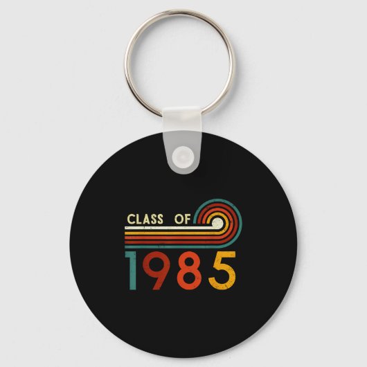 ヴィンテージ レトロ 1985年卒業 40周年 同窓会 キーホルダー (正面)