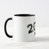 ヴィンテージ レトロ 2004 グランジ Est. Established グラフィック マグカップ (左)