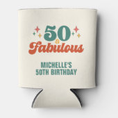 ヴィンテージ レトロ 50歳 お誕生日おめでとう 缶クーラー (正面)