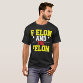 ヴィンテージ レトロ F Elon And The Felon Tシャツ (正面フル)
