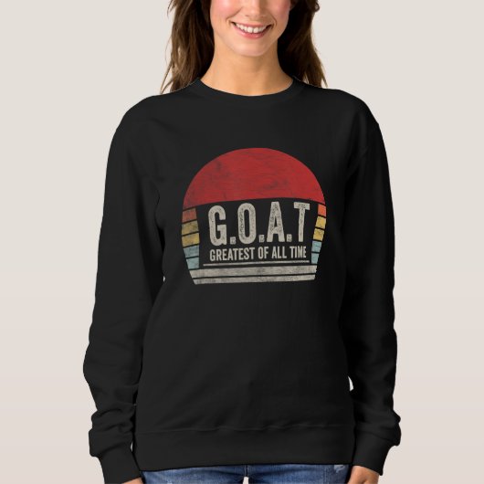 ヴィンテージ レトロ G O A T 史上最高 Goat 1 スウェットシャツ (正面)