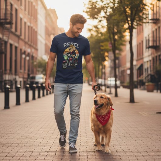 ヴィンテージ レベルバイカー ドッグ Tシャツ