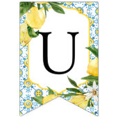 ヴィンテージ レモン カスタム テキスト バンティング フラッグ (第2の旗)