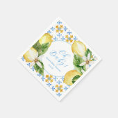 ヴィンテージ レモン シャワー ナプキン スタンダードカクテルナプキン (角)