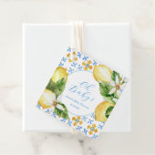 ヴィンテージ レモン ベイビー シャワーフェイバー スクエア ステッカー フェイバータグ (インサイチュ)