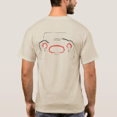 ヴィンテージ・レースカー01 スネークアイズバックロゴ Tシャツ (裏面)