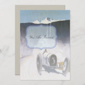 ヴィンテージ レース カー インビテーション (正面/裏面)