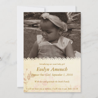 ヴィンテージ・レース：クリーム 案内状