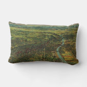 ヴィンテージ ロサンゼルス カリフォルニア州と川の地図 ランバークッション (裏面)