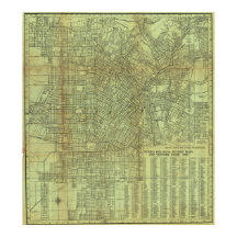 ヴィンテージ ロサンゼルス 地図ポスター 1920