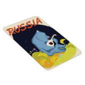 ヴィンテージ ロシア クマ 旅行ポスター マグネット (右側)
