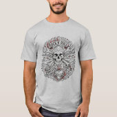 ヴィンテージ・ロッカー 髑髏と十字骨 Tシャツ (正面)