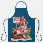 ヴィンテージ・ロデオ女性のカーボーイ・ヒッチン エプロン (正面)