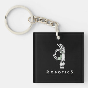 ヴィンテージ·ロボット·ハンド·ロボット愛おもしろい好者への贈り物 キーホルダー