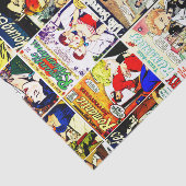 ヴィンテージ ロマンス コミック ブック カバー コラージュ 薄葉紙 (詳細)