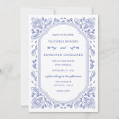 ヴィンテージ ロマンス フラワーズ ウェディング インビテーション (正面)