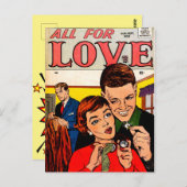 ヴィンテージ・ロマンス ポストカード (正面/裏面)