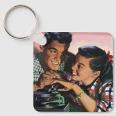 ヴィンテージ・ロマンス、高校生愛の恋人 キーホルダー (正面)