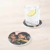 ヴィンテージ・ロマンス、高校生愛の恋人 コースター (側面)