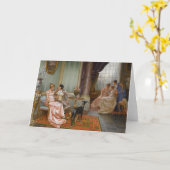 ヴィンテージ、ロマンチックなグリーティングカード カード (黄色い花)