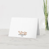 ヴィンテージ、ロマンチックグリーティングカード カード (裏面)