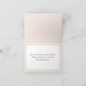 ヴィンテージ ロマンティック ラブバード サンクス カード (内部)