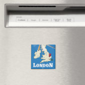 ヴィンテージ ロンドン イングランド旅行ポスター マグネット (インサイチュ (食洗機))