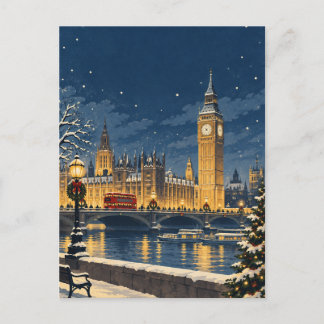 ヴィンテージ ロンドン イングランド クリスマス 旅行 ポストカード
