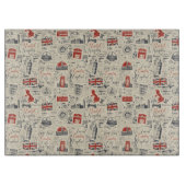 ヴィンテージ・ロンドン・ガラス切断板 カッティングボード (正面)