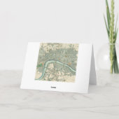 ヴィンテージ・ロンドン・マップ・ノートカード カード (裏面)