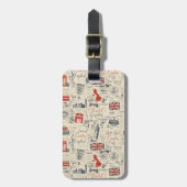 ヴィンテージ・ロンドン・ラゲージ・タグ ラゲッジタグ (正面縦)