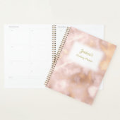 ヴィンテージ ローズゴールド マーブル ウェディングプランナー プランナー手帳 (ディスプレー)