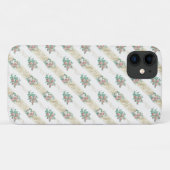 ヴィンテージ ローズ柄 iPhone 11 カバー (裏面(横))